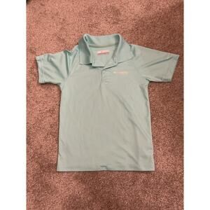 Columbia Youth PFG Dri-Fit Collared Polo, Seafoam Green, XS